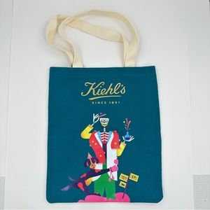 Kiehls Skincare Holiday Reusable Shopping Tote Bag Limited Edition Janine Rewell